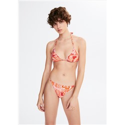 Top bikini estampado