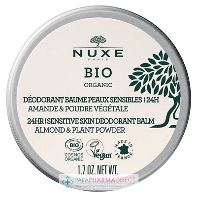 Nuxe Bio Déodorant Baume Peaux Sensibles 50 g