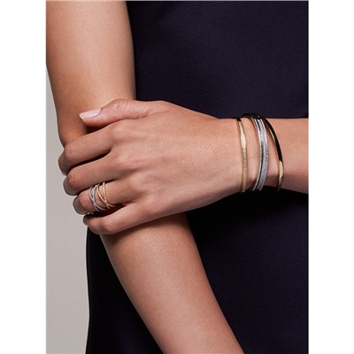 MICHAEL KORS Precious Metal-Plated Sterling Silver Pavé Nesting Cuff
