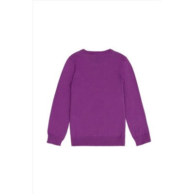 Kız Çocuk Violet Basic Kazak