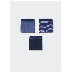 Pack 3 bóxers combinados -  Niño | MANGO OUTLET España