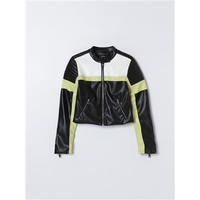 FAUX LEATHER JACKET