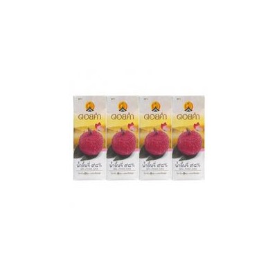 Натуральный 98% сок личи от Doi Kham 4 пачки по 200 мл / Doi Kham 98% Lychee Juice 4pcs*200ml