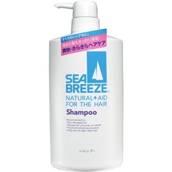 SHISEIDO Шампунь для мужчин для жирных волос SEA BREEZE аромат морской свежести флакон-дозатор 600мл