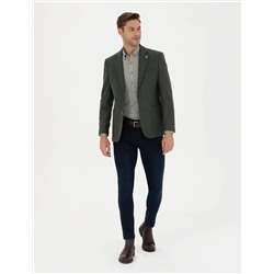Haki Slim Fit Ceket