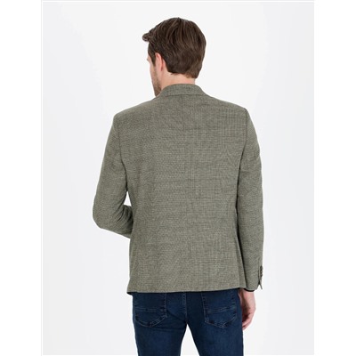 Haki Slim Fit Ceket
