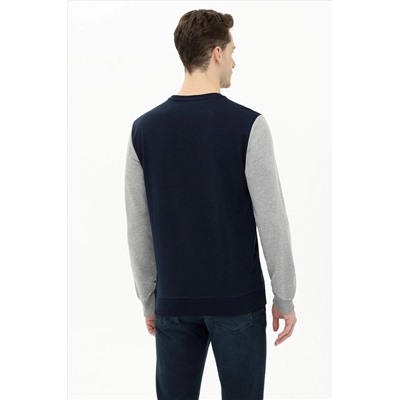 Erkek Lacivert Kapüşonlu Sweatshirt
