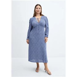 Vestido estampado lazo