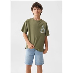 Camiseta estampada algodón -  Niño | MANGO OUTLET España