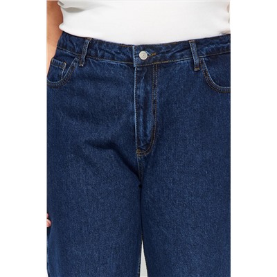 Indigo Yüksek Bel Geniş Paça Büyük Beden Wide Leg Jeans TBBAW23CJ00020