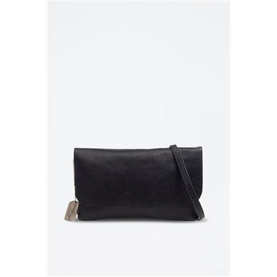 Bandolera de piel Aymavilles - Negro