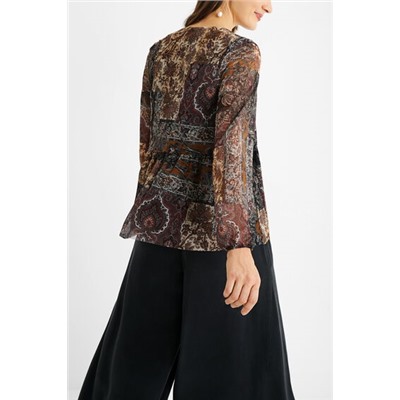 Camiseta evasé boho