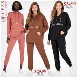 Barker Logo Tape Tunic Hoodie