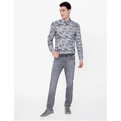 Haki Slim Fit Uzun Kollu Gömlek