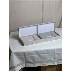Скатерть от фирмы Daimon Home качество лён (цвет серая)
