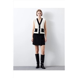 İpekyolColorblock triko yelek