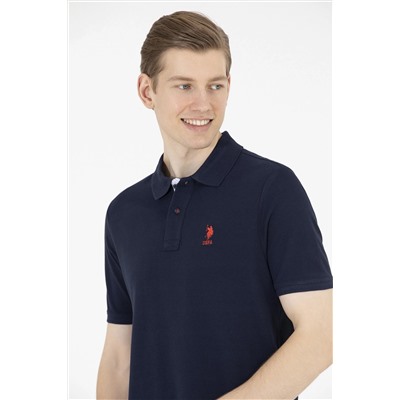Erkek Koyu Lacivert Basic Polo Yaka Tişört