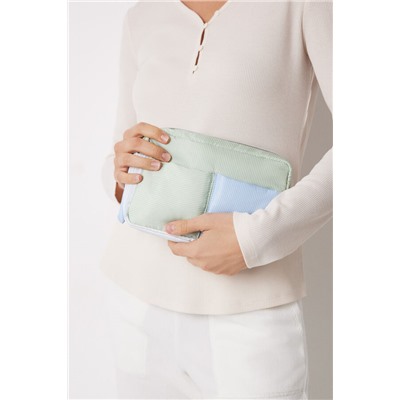 Neceser mediano nylon estampado rayas