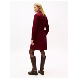 Long-Sleeve Belted Oxford Shirtdress