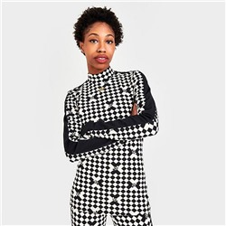 WOMEN'S ADIDAS ORIGINALS SKI CHIC ALLOVER PRINT LONG-SLEEVE T-SHIRT