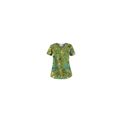 UA Butterfly Breeze Go Green Scrub Top