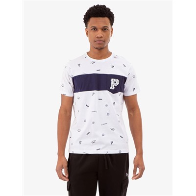 ALLOVER USPA PRINT T-SHIRT WITH CHEST POCKET