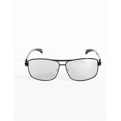 MENS RECTANGULAR METAL SUNGLASSES