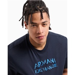 REGULAR FIT T-SHIRT WITH CAMOUFLAGE LOGO IN ASV COTTON