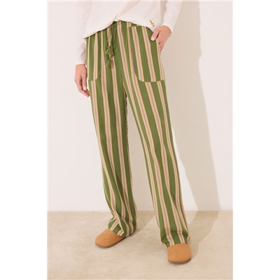Pantalón largo viscosa rayas