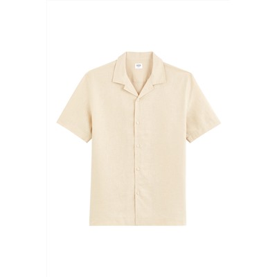 Camisa de lino - Beige
