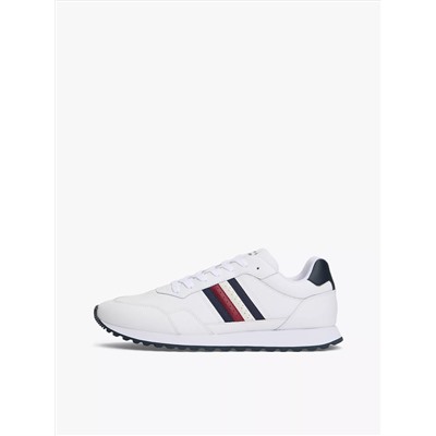 Signature Stripe Leather-Mix Sneaker