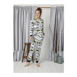 İPEKTENİM Kapüşonlu Kadın Pijama Takım 6867