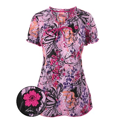 Koi Scrubs Inspired Print Top