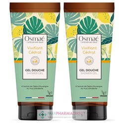 Osmaé Vivifiant Cédrat - Gel Douche - LOT de 2x200mlLot  × 2