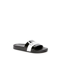 WARRICK LOGO SLIDE SANDALS