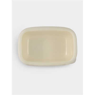 Лоток гастрономический, 0,5 л, 16x11x6,5 см, эмалированный, с крышкой, Прованс