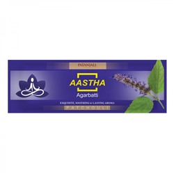 PATANJALI Aastha Agarbatti Patchouli Благовоние Пачули 18шт