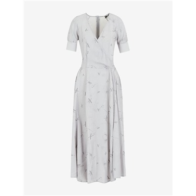 PRINTED CREPE DRESS