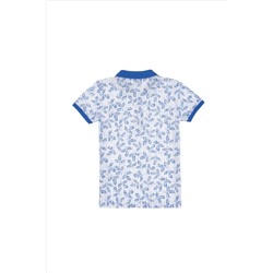 Erkek Çocuk Polo Yaka Beyaz Tişört