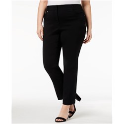 JM Collection Plus & Petite Plus Size Tummy Control Curvy-Fit Pants, Created for Macy's