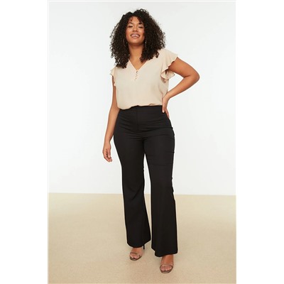 Trendyol Curve Siyah Bol Paça Pantolon TBBSS22PL0302