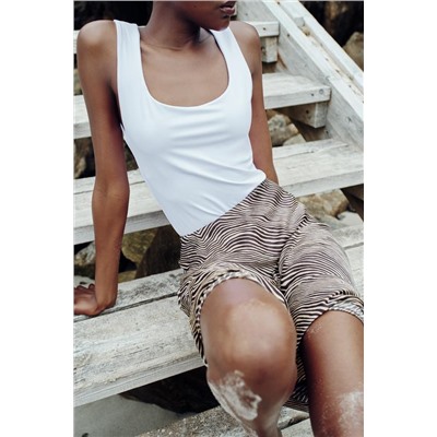 POLYAMIDE TOP WITH WIDE STRAPS