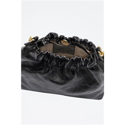 Bandolera Ascea de piel - Negro