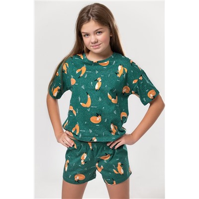 Хлопковая пижама для девочки Happyfox