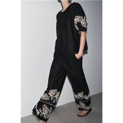 ZW COLLECTION EMBROIDERED CULOTTES