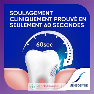 Sensodyne Rapide Action & Protection Longue Durée - Dentifrice - LOT de 2x75mlLot  × 2