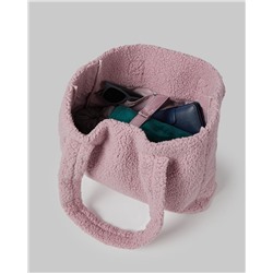 COZY SHERPA TOTE BAG