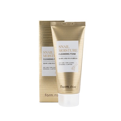 FarmStay Snail Moisture Cleansing Foam Увлажняющая очищающая пенка с муцином улитки 100мл