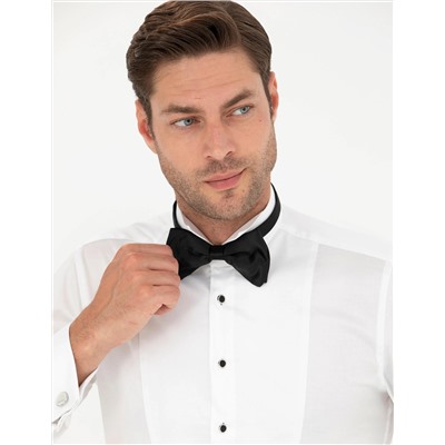Beyaz Ex. Slim Fit Smokin Gömlek