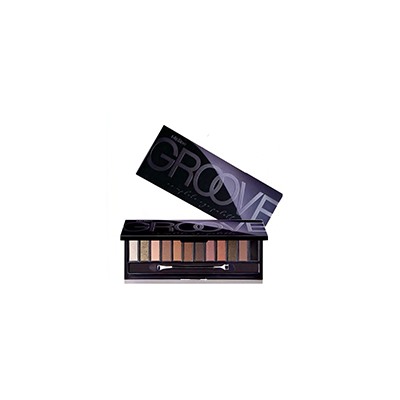 Палетка универсальных компактных теней Groove от Mistine 12 оттенков / Mistine Groove eyeshadow set